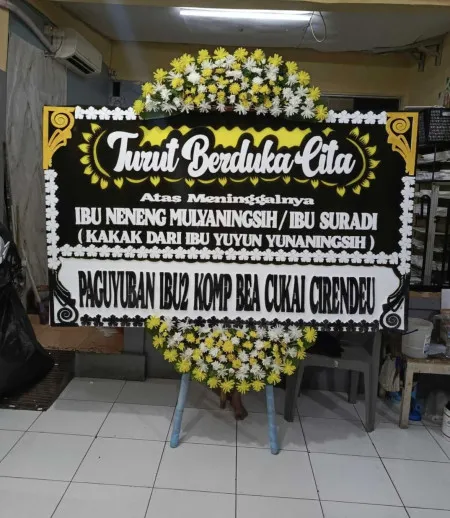 Papan Bunga Duka Kemayoran