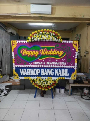 Papan Bunga di Kemayoran