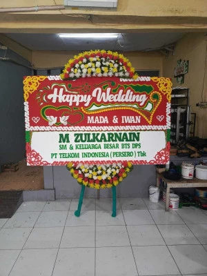 Papan Bunga di Kemayoran