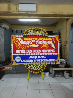 Papan Bunga di Kemayoran