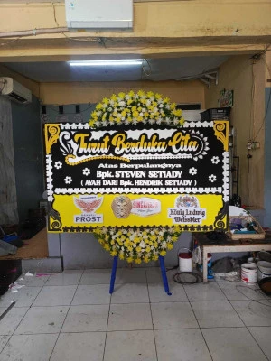 Papan Bunga di Kemayoran