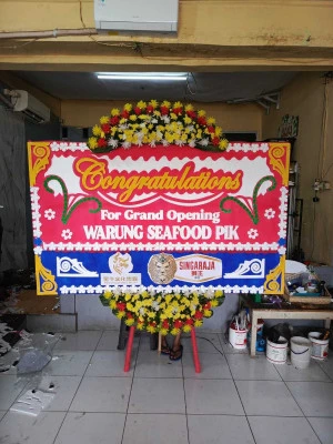 Papan Bunga di Kemayoran