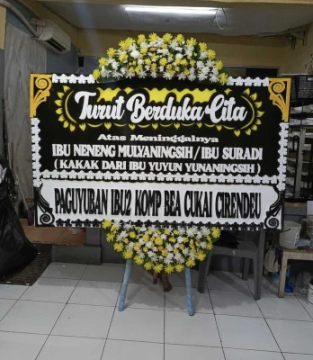 Papan Bunga di Kemayoran