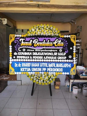 Papan Bunga di Kemayoran